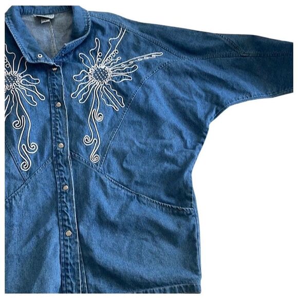 Vintage PADO Denim Embroidered Jacket XL - Picture 4 of 10